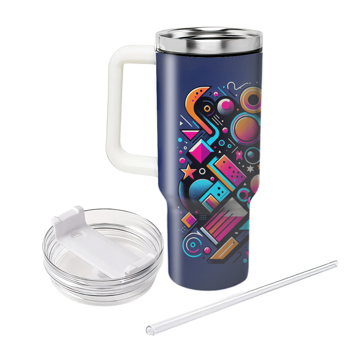 Rad Retro Shapes  Custom Tumblers