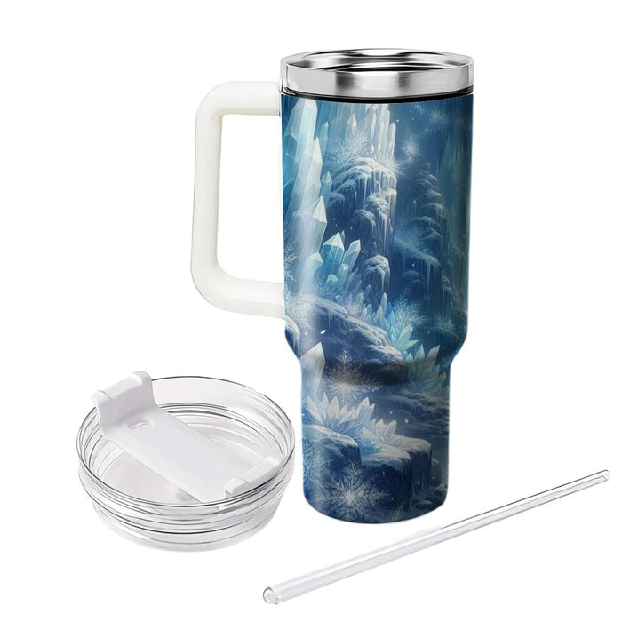 Winter Crystal Cavern  Tumblers With Lids