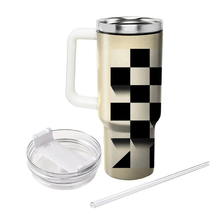 Bold Checkerboard  Tumbler Cups