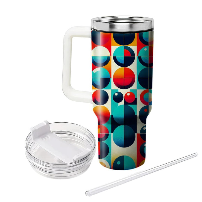 Bold Dotted Grid  Tumblers With Lids