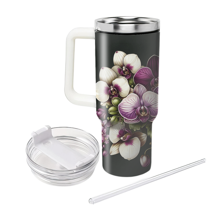 Sophisticated Orchid Elegance  Custom Tumblers