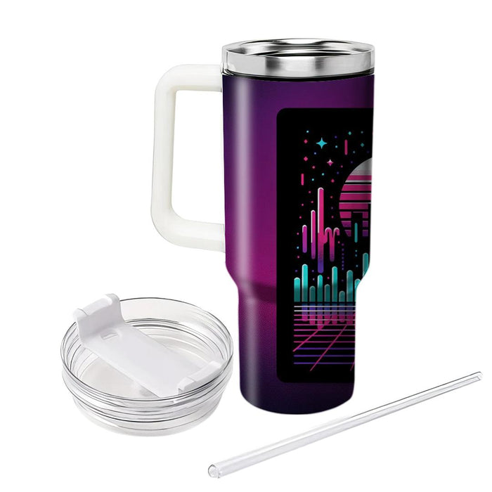 Synthwave Spectacle  Personalized Tumblers