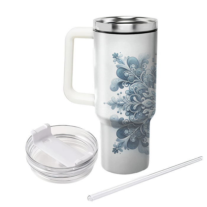 Winter Snowflake Symphony  Personalized Tumblers