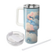 Whimsical Cloud Patterns  Personalized Tumblers