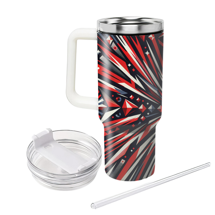 Abstract Diamond Burst Custom Tumblers