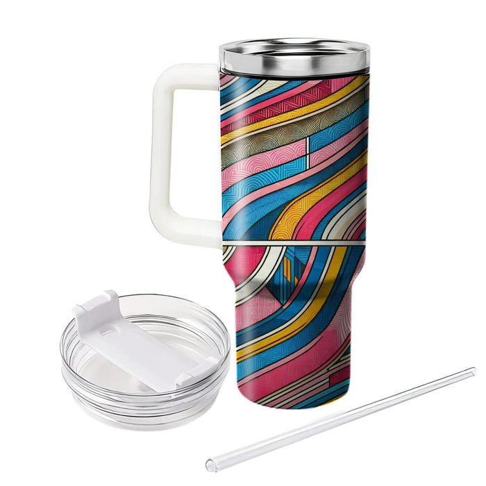 Bold Art Stripe  Tumblers For Gifts