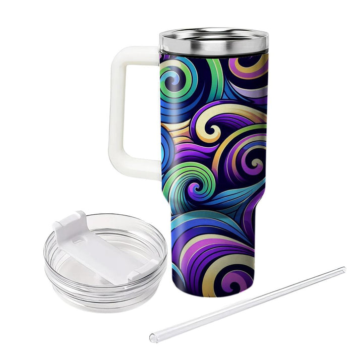 Abstract Spiral Waves  Custom Tumblers