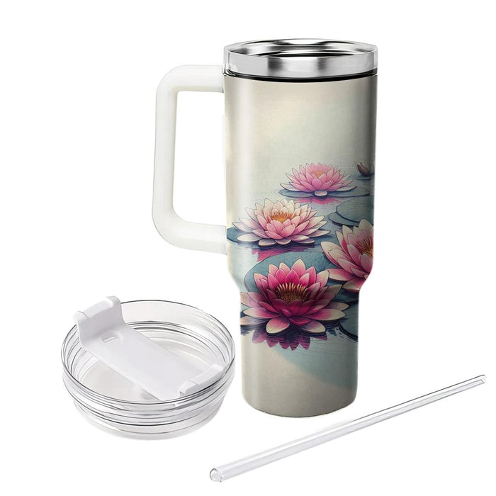 Serene Water Lily Dream  Tumbler Cups