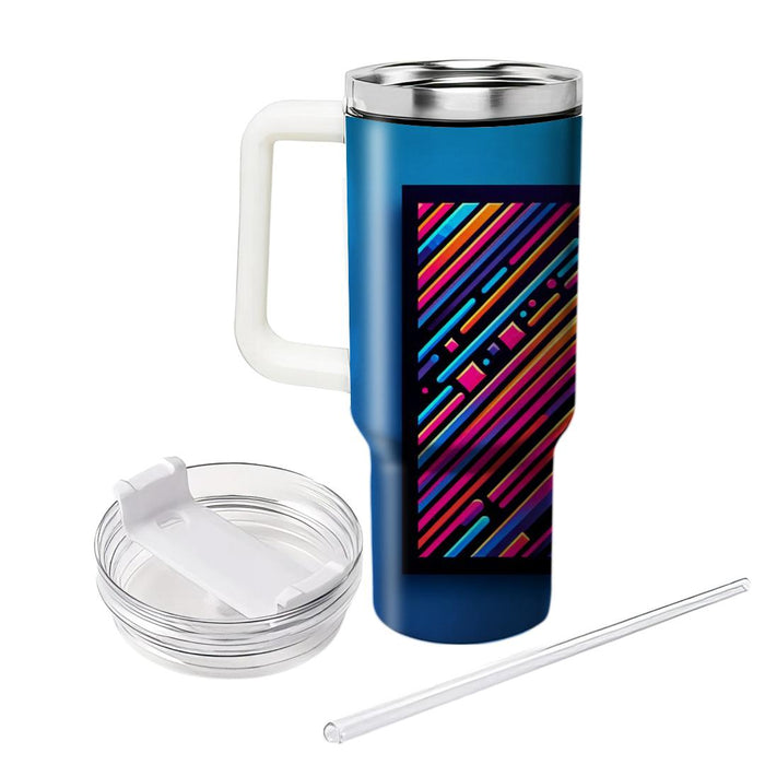 Bright Bold Lines  Unique Tumblers