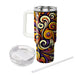 Whimsical Spiral Dance  Tumblers With Lids