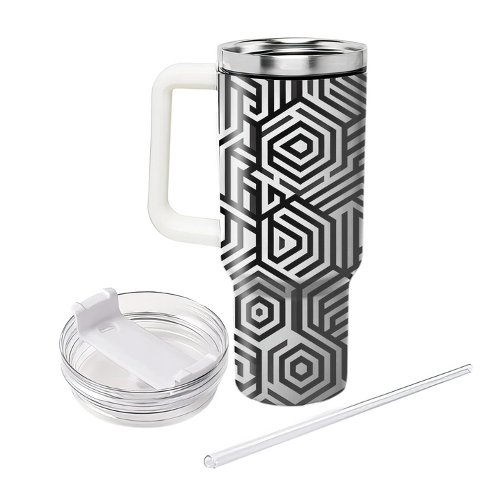 Minimalist Hexagon Outline  Insulated Tumblers