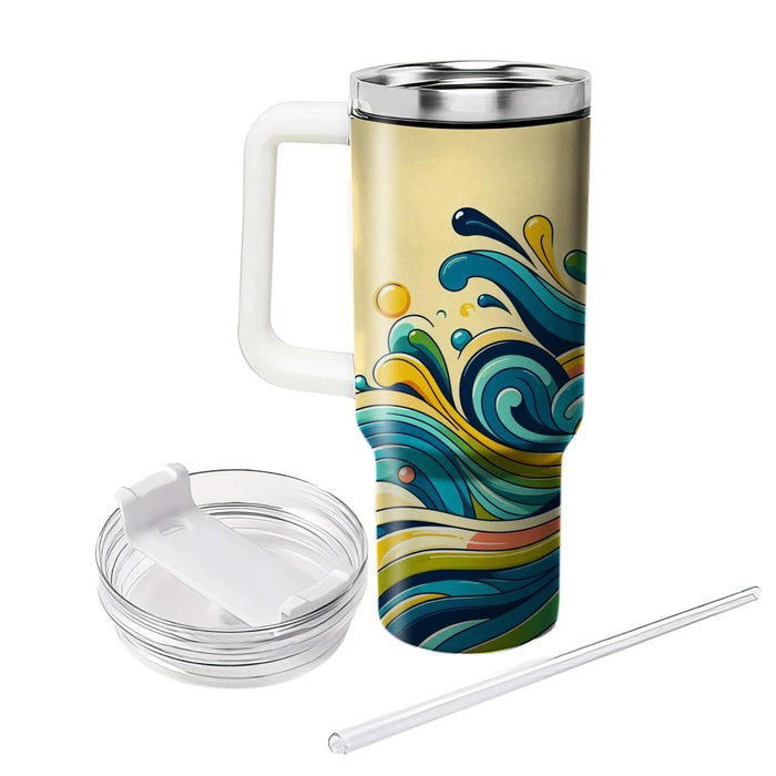 Artistic Waves  Unique Tumblers