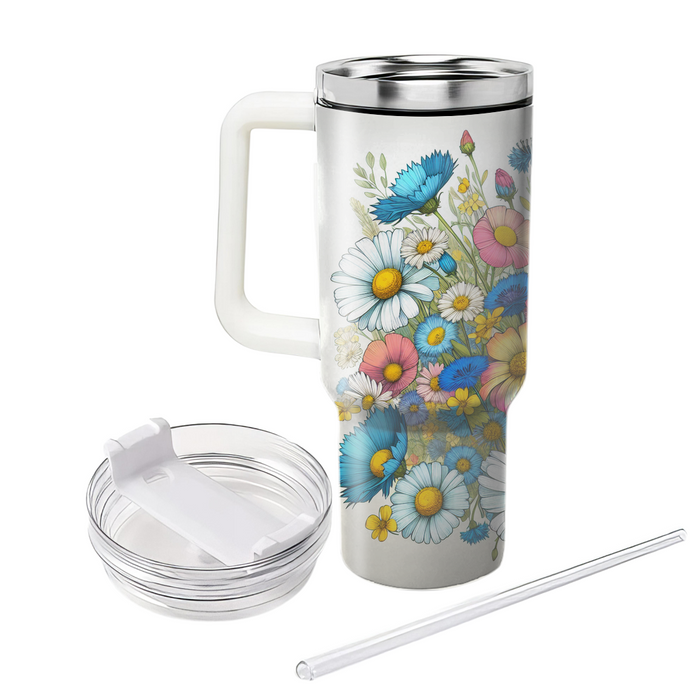 Whimsical Floral Wonderland  Tumblers With Lids