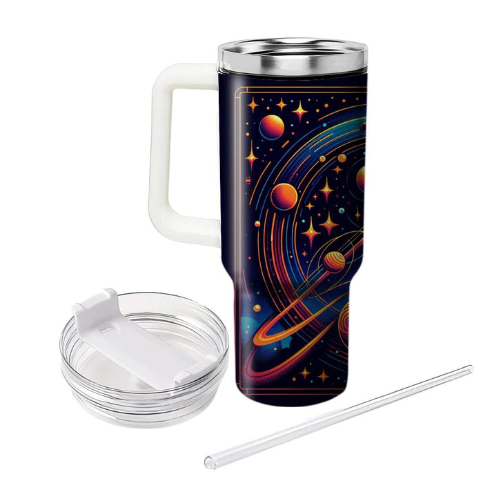 Retro Galactic  Unique Tumblers