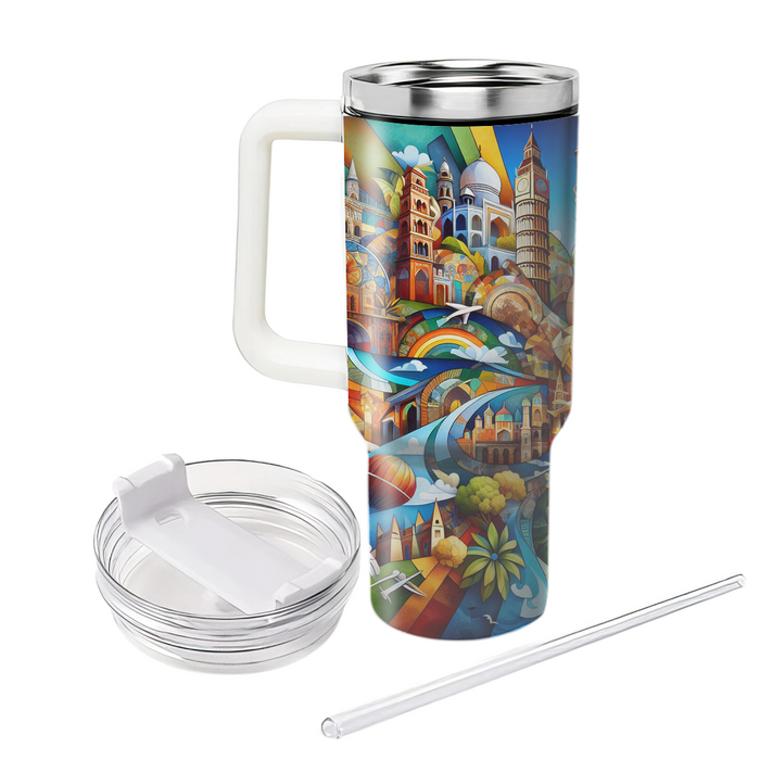 Wanderlust - World Tourism Day  Custom Tumblers