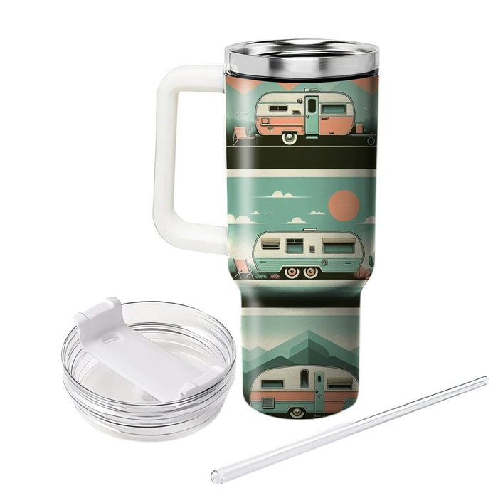 Vintage Caravan  Tumbler Cups