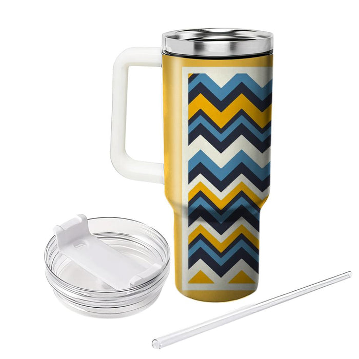 Zigzag Stripes Delight  Tumblers With Lids