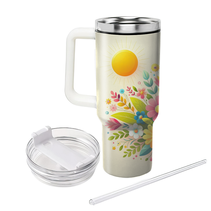 Spring Sunshine Bliss  Personalized Tumblers