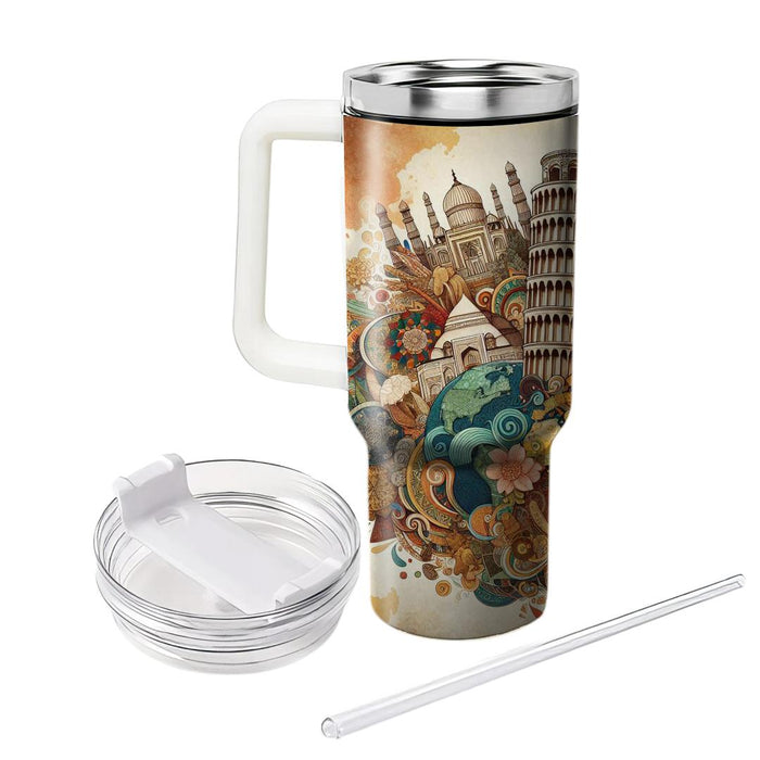 Wonders Of The World - A Travel Festival  Custom Tumblers