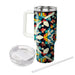 Vibrant Kaleidoscope Medley  Insulated Tumblers