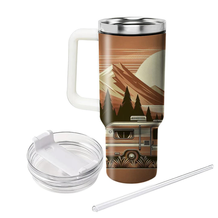 Vintage Camper Adventure  Personalized Tumblers