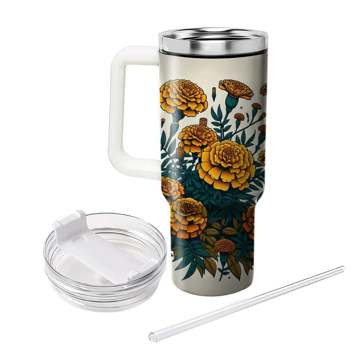 Marigold Magic Garden  Unique Tumblers