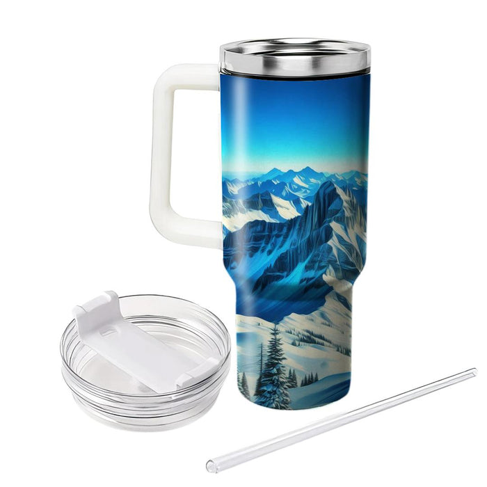 Winter Alpine Adventure  Tumblers With Lids