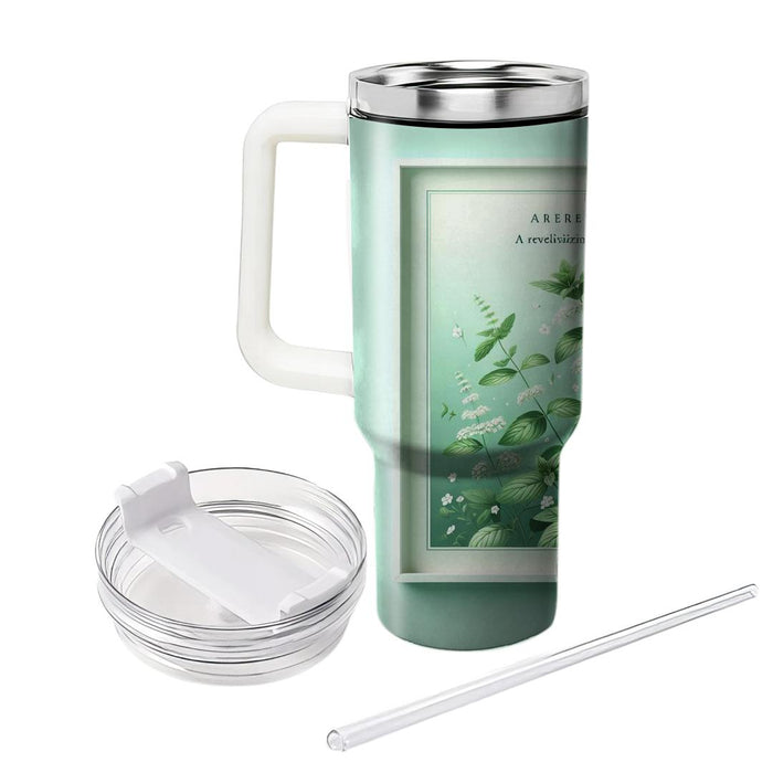 Fresh Mint Floral Breeze  Insulated Tumblers