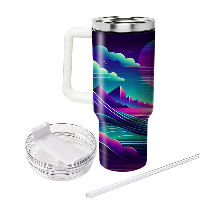 Vivid Synthwave  Custom Tumblers