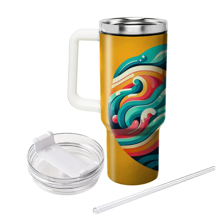 Artistic Waves  Insulated Tumblers