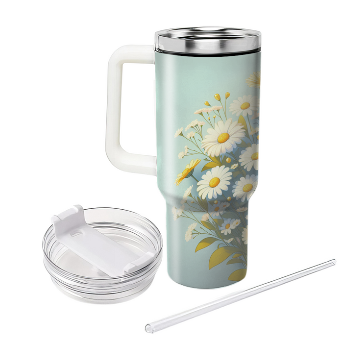 Blissful Daisy Bouquet  Insulated Tumblers