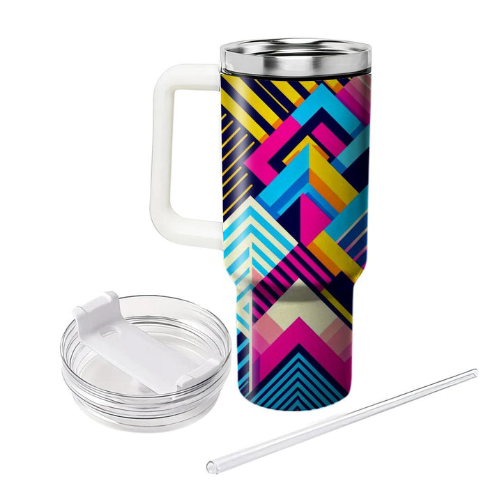 Geometric Vibes  Insulated Tumblers