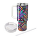 Electric Retro Patterns Insulated Tumblers