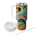 Vibrant Electric Wave  Personalized Tumblers