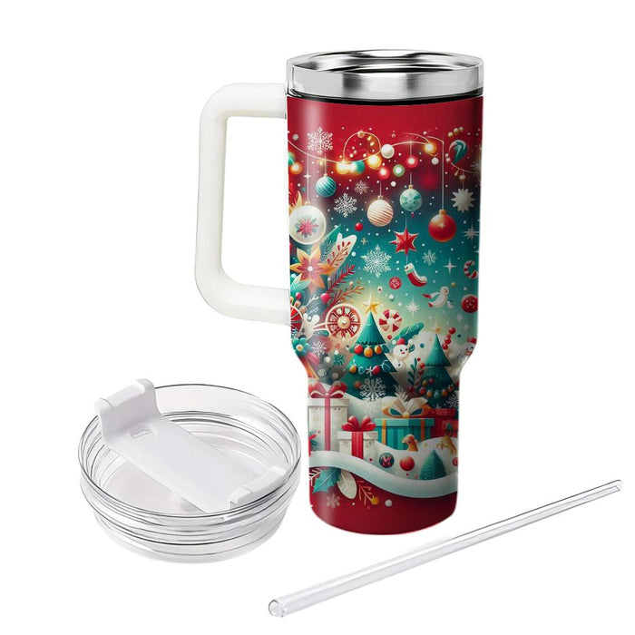 Winter Holiday Wonderland  Tumblers With Lids