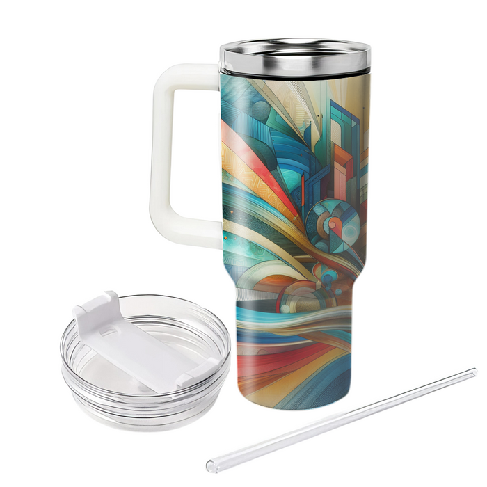 Abstract Journeys - Festival Of Travel  Tumbler Cups