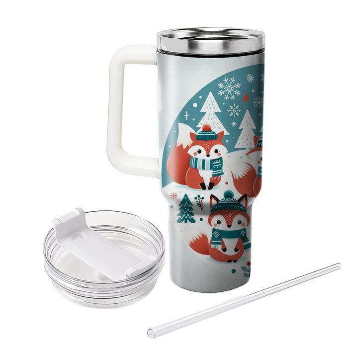 Whimsical Winter Animals  Tumblers With Lids