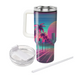 Vibrant Synthwave Landscape  Personalized Tumblers