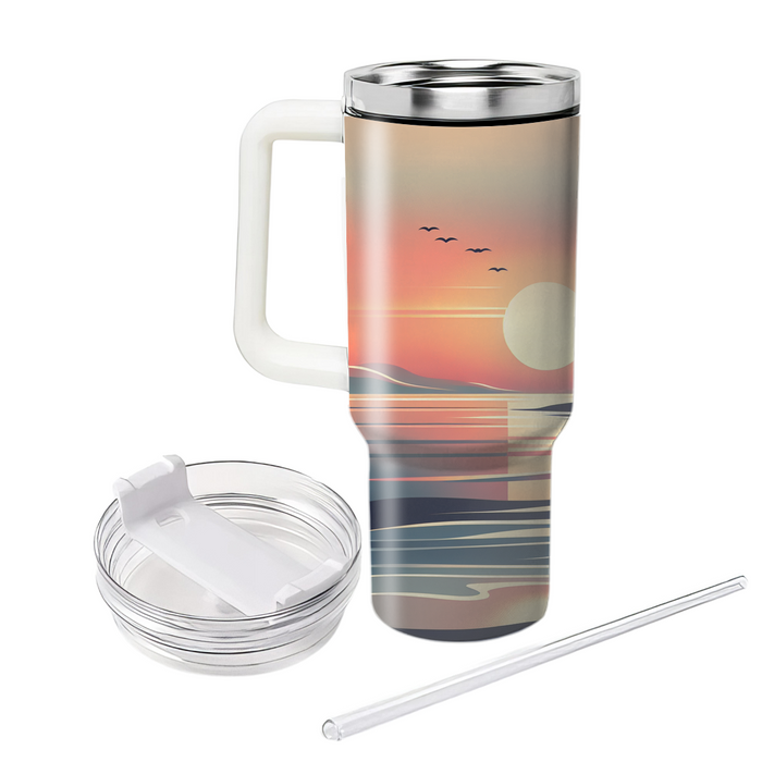 Summer Sunset Serenity  Tumblers With Lids