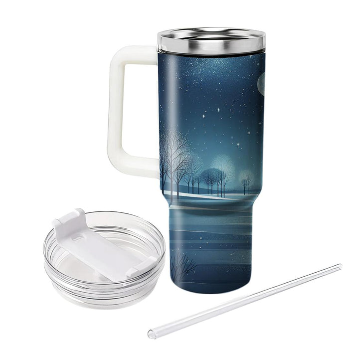 Winter Midnight Glow  Decorative Tumblers