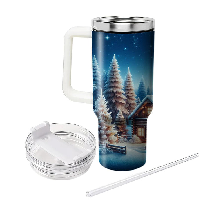 Winter Lodge Retreat  Tumbler Cups