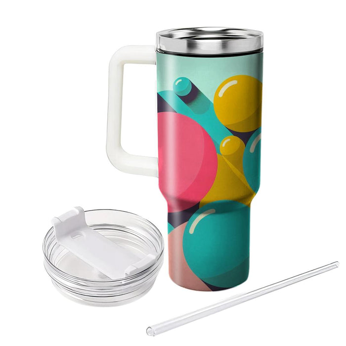 Retro Funky Circles  Tumblers With Lids