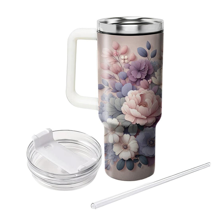 Gentle Floral Harmony  Custom Tumblers