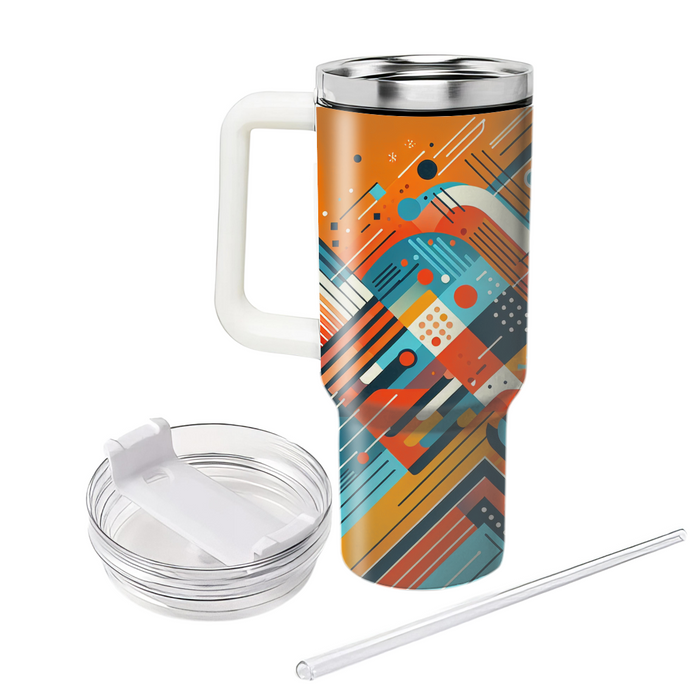 Geometric Groove  Tumbler Cups