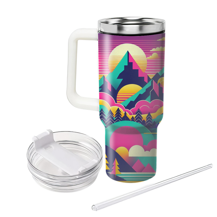 Vivid Retro Adventure  Tumbler Cups