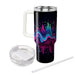 Bright Neon Waveforms  Custom Tumblers