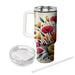 Vibrant Floral Splash  Decorative Tumblers