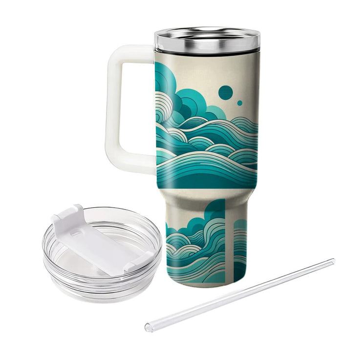 Elegant Ocean Breeze  Unique Tumblers