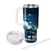 Black Bears Winter At Night  Personalized Tumblers