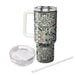 Floral Geometric Mosaic  Insulated Tumblers